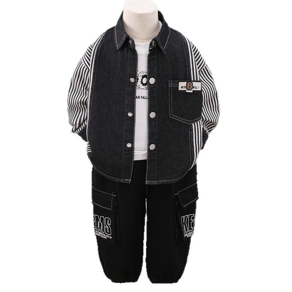 Kinder Freizeit Langarm Set, Bequeme Alltagsoutfits