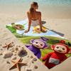 Teletubbies Stylish Digital Printing Beach Towel Quick‑Drying Absorbent Blanket for Beach Pool Gym Travel