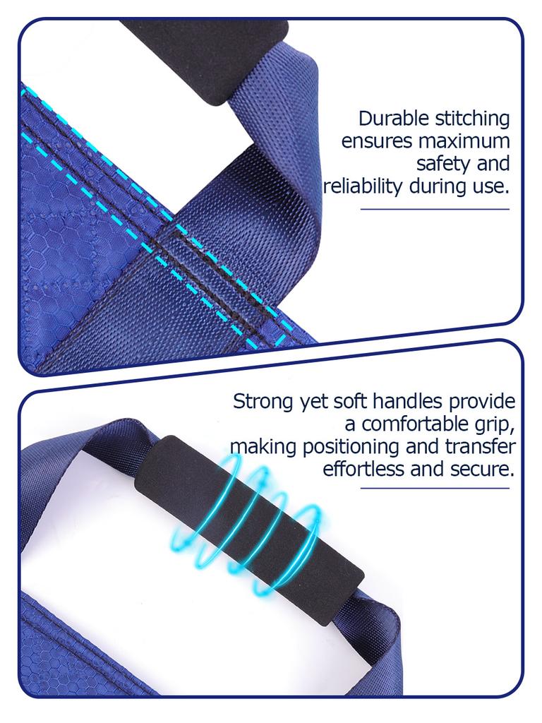 Positioning Bed Pad with Handles Washable Draw Sheets for Hospital Bed Ridden Patient Clothes Waterproof Glide Sheets