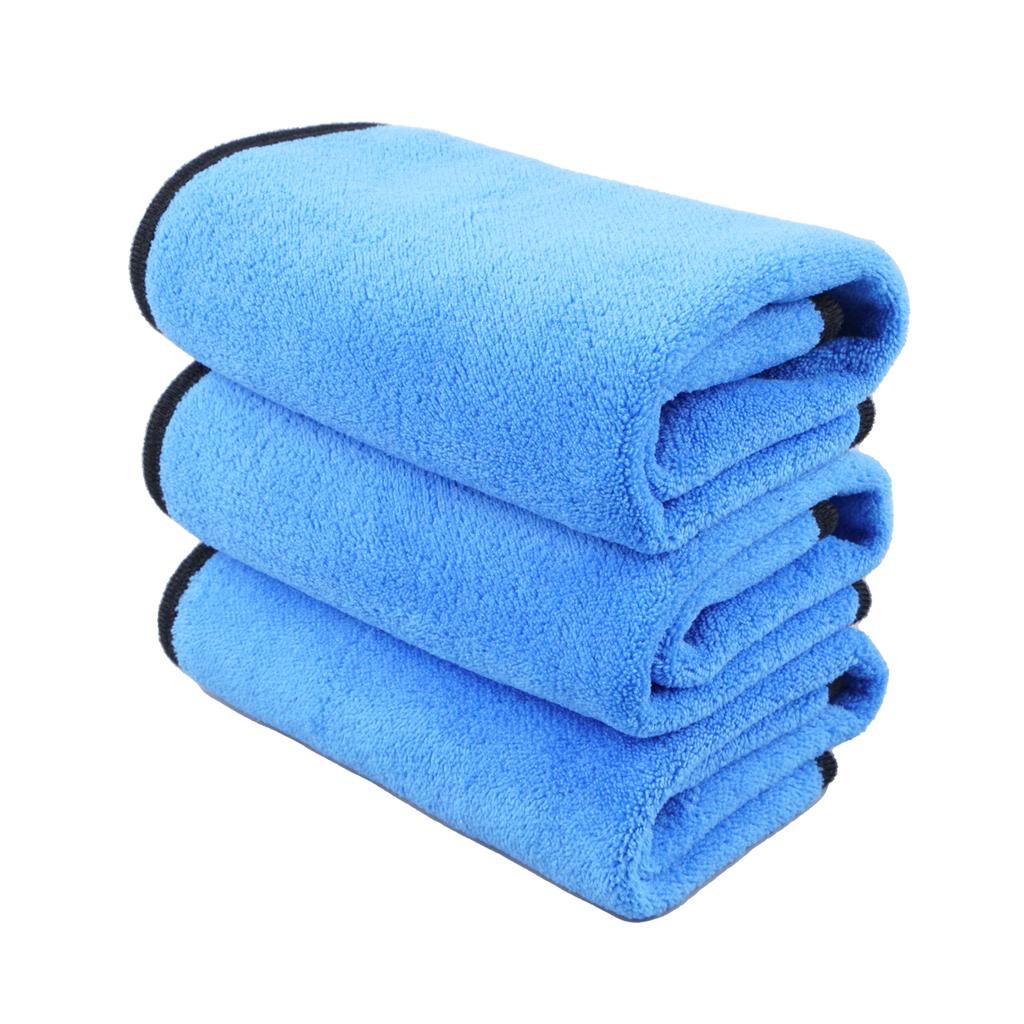 3pcs/set 30*40cm Microfiber Car Cleaning Towels Car Household Window Glass Quick Dry Car Wash Drying Cloth, Car Accessories