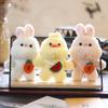 Adorable Pp Cotton Plush Animal Keychain Cute Brown Teddy Bear Bag Charm