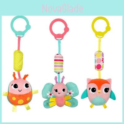 Adorable Animal Handbells Musical Developmental Toy For Kids Soft Plush Rattle