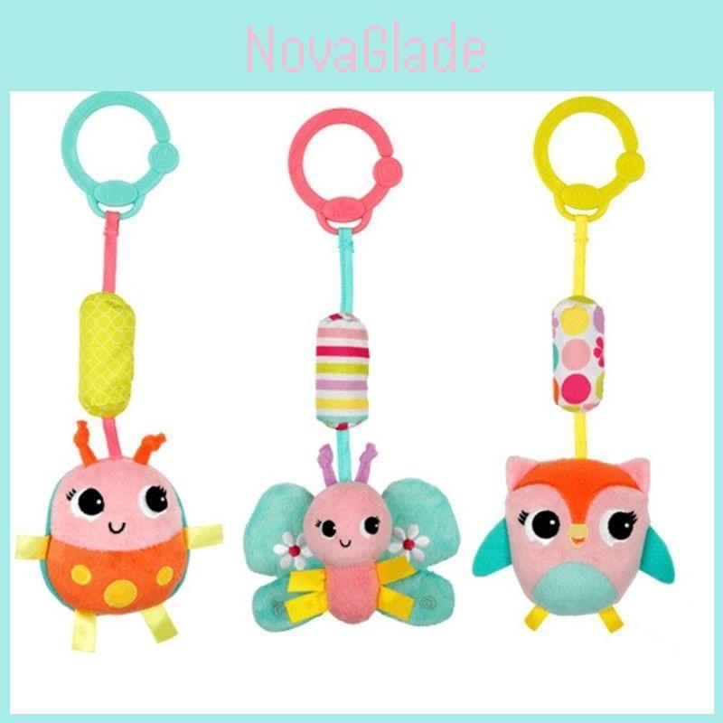 Adorable Animal Handbells Musical Developmental Toy For Kids Soft Plush Rattle