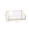 Metal Vintage Clear Golden Edge Holder Professional Business Card Organizer  Businessmen
