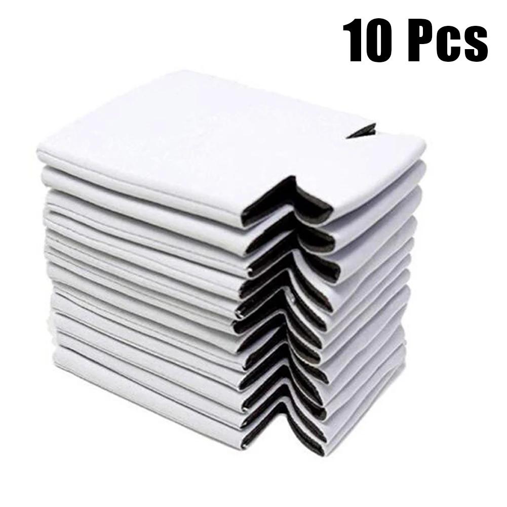

Reusable Foldable Insulated Beer Can Cooler Sleeves 10pcs Neoprene Drink Holder Covers for Barbecues Festivals Beach and Camping белый