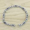 Zirkonia-Inlay-Stein Tang-Gras-Muster Armband Retro Trendiger Personalisierter Schmuck für Herren und Damen 2026