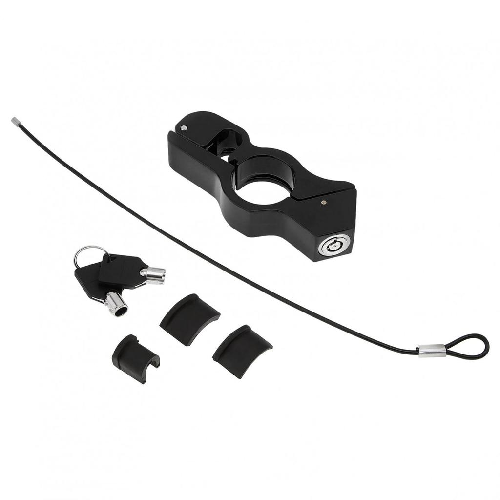 Heavy Duty Anti Theft 2 In 1 Handlebar Helmet Lock Aluminum Alloy Universal Motorcycle Scooter ATV