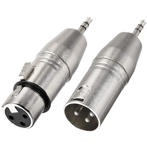

Xiatiaosann XLR Male to 3.5mm Male TRS Adapter & XLR Female to 3.5mm Male TRS Adapter, XLR to 1/8 Stereo Plug for Microphone, Audio (2-Pack)