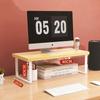 Office Desktop Computer Stand Rack Bracket Raised Shelf Laptop Monitor Wooden Table Home Storage Holders Utility Accessories