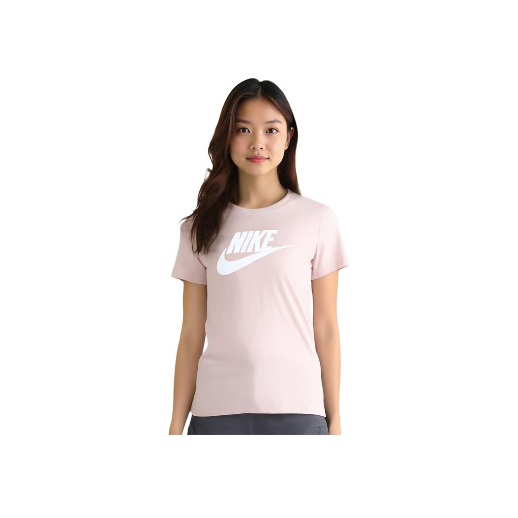 Nike T-shirt Feminina Respirável Casual Gola Redonda Manga Curta Tops Rosa Oxford BV6170-601