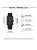 TOMI Square Calendar Watch - Korean Style Student Strap Watch