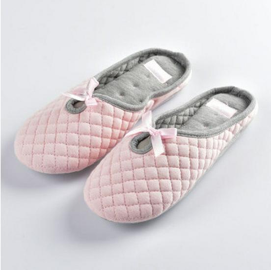 

Breathable Cotton Maternity Slippers - Soft Sole Indoor Shoes for Spring & Autumn 40-41 розовый