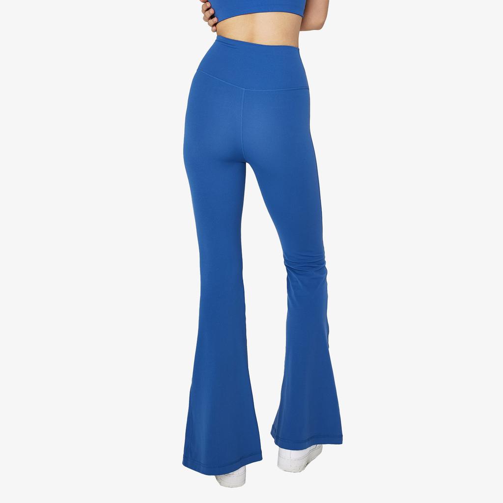 Sweatpants summer new flared pants high waist thin long slightly pulled pants front split design extended yoga pants women