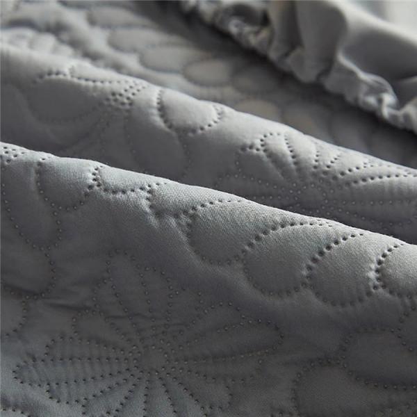 Vattert vanntett fittelaken med elastisk sengetøy beskytter laken Madrasstrekk Ensfarget sengetøy (Ingen putevar)