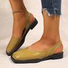 Fashion 2025 Fashion Comfortable Loafers Shoes Summer Edition Baotou Sandals for Women Non Slip Square Head for One Foot Lazy Flats