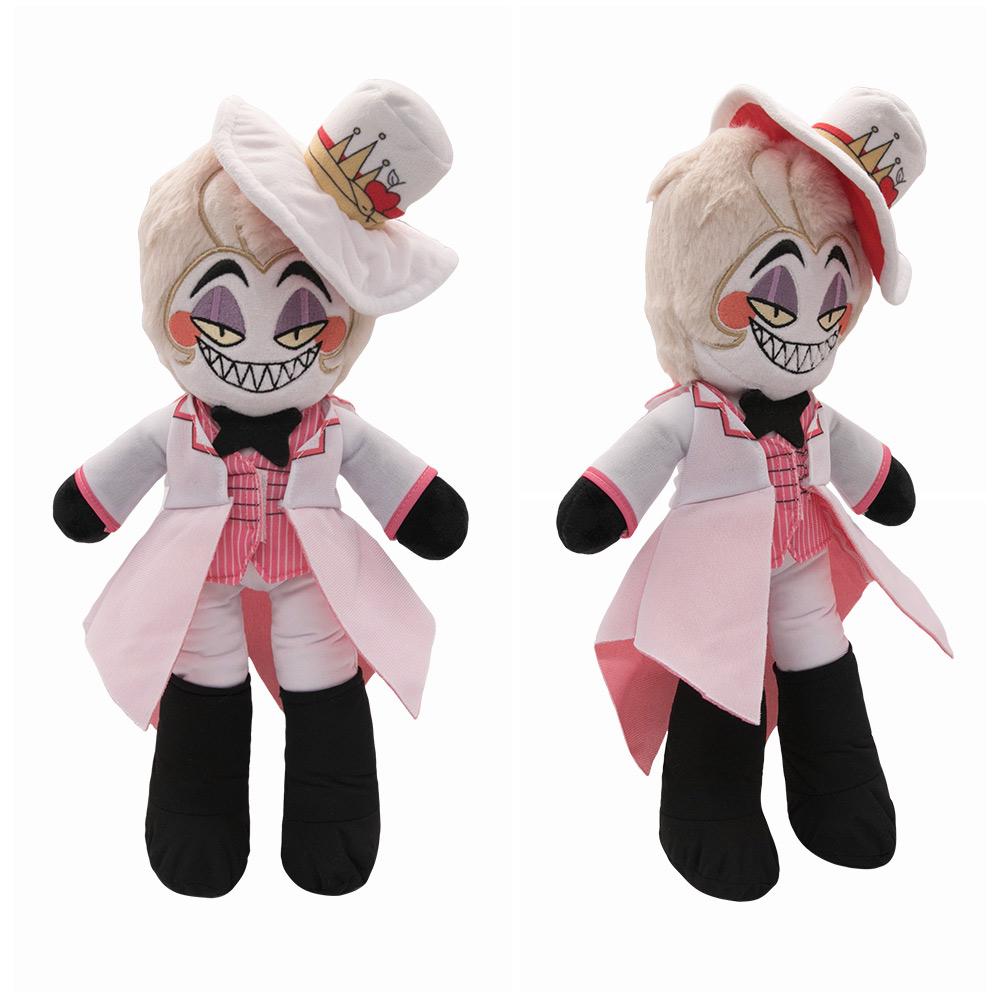 Cursed Cat Alastor Cosplay Plush Angel Dust Husk Lucifer Fat Nuggets Plushies Cartoon Hotel Fantasy Birthday Gifts Mascot Props