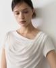 BIBYSEOB Twist Drape T-Shirt White [T62]