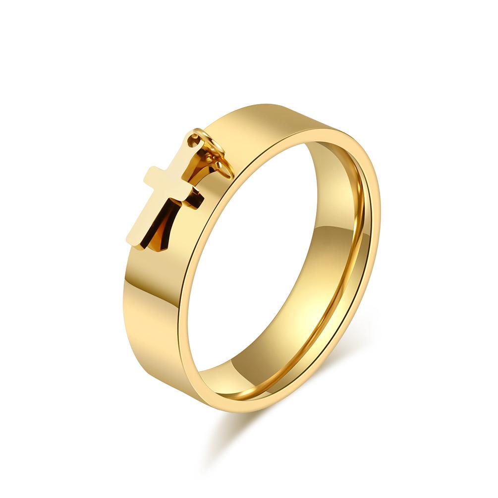 Inel de titan unisex Star Moon Butterfly Cross pentru bărbați și femei Bijuterii stivuite Inele personalizate pentru copii