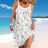 Women's Beach Dress Mini Dress  Small Floral Print  Print Casual Modern Dress Sleeveless Loose Fit Outdoor Daily Summer