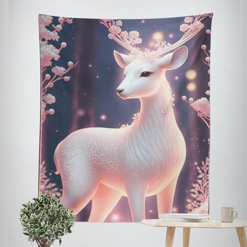 Beautiful Fawn Decorative Tapestry Home Wall Decor Office Living Room Tapestry