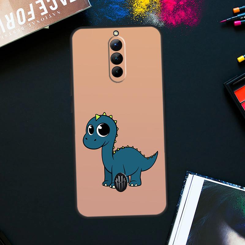 Cute Dinosaur Tea-Rex Case For ZTE Nubia Red Magic 8 8S Pro Plus RedMagic 9 Pro Plus 6 7 6S 7S Pro 5S 6R 5G Cover