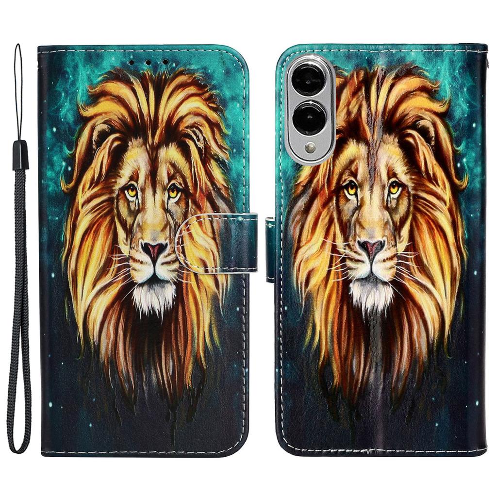 For Samsung Galaxy S25 Edge Case Pattern Leather Wallet Phone Cover with Card Holder