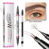 Waterproof Dual-Ended Eyebrow Pen and Eyebrow Brush