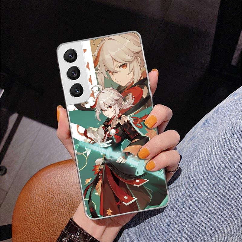 Genshin Impact Anime Phone Case For Samsung Galaxy S24 S25 Edge S26 Ultra S23 S22 S21 Plus S20 FE + Personalized Print Cover Gal
