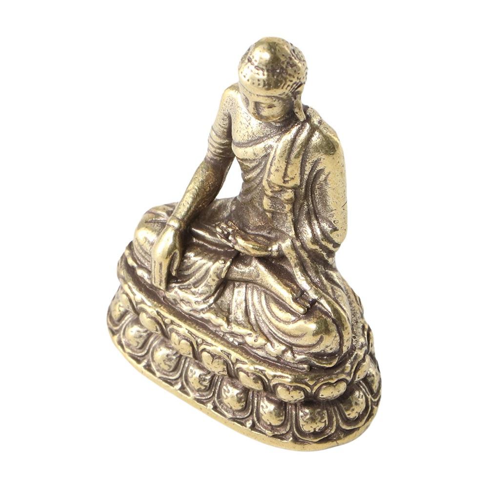 Car Decoration Micro-carving Buddha Trinkets Desktop Decor Sitting Buddha Figurine Sakyamuni Statue