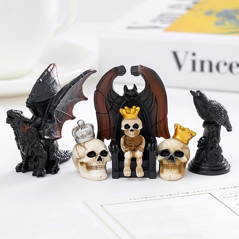 Halloween Spook Beeld Ornament Halloween Decoratie Bureau Accessoire Mini Kantoor Accessoire Kamer Decor