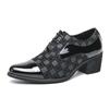 Luxury Brand Banquet Pointed Dress Shoes Men's Height Increasing Shoes Hot Selling Red Men's Groom Wedding Shoes Free Delivery