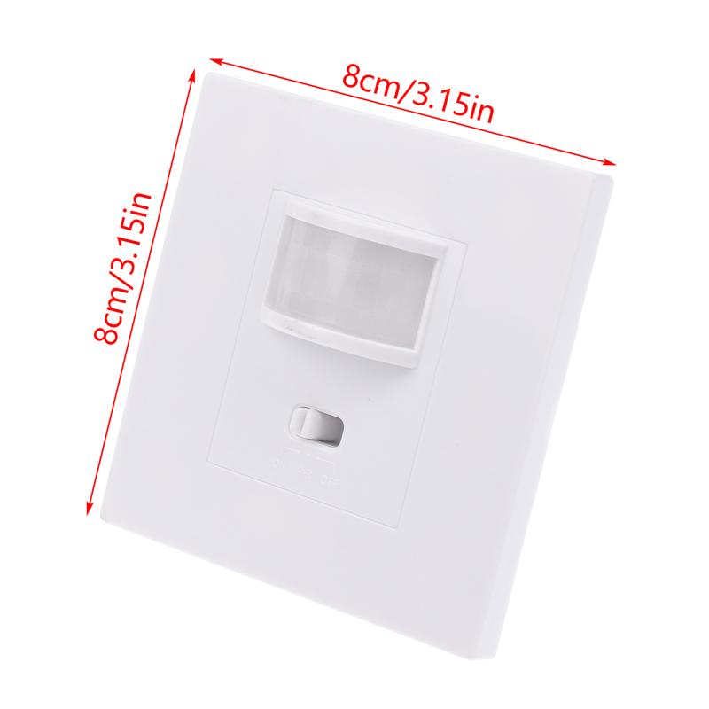 110~240V Wall Mounted Pir Infrared Motion Sensor Switch For LED Light Lamp Load 7-10M Distance Infrared PIR Motion Sensor Switch