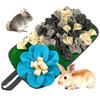 Small Animal Feeding Mat Suitable for Rabbits Dogs Hedgehogs Guinea Pigs Mice Interactive Cute Flowers and Fun Feeding