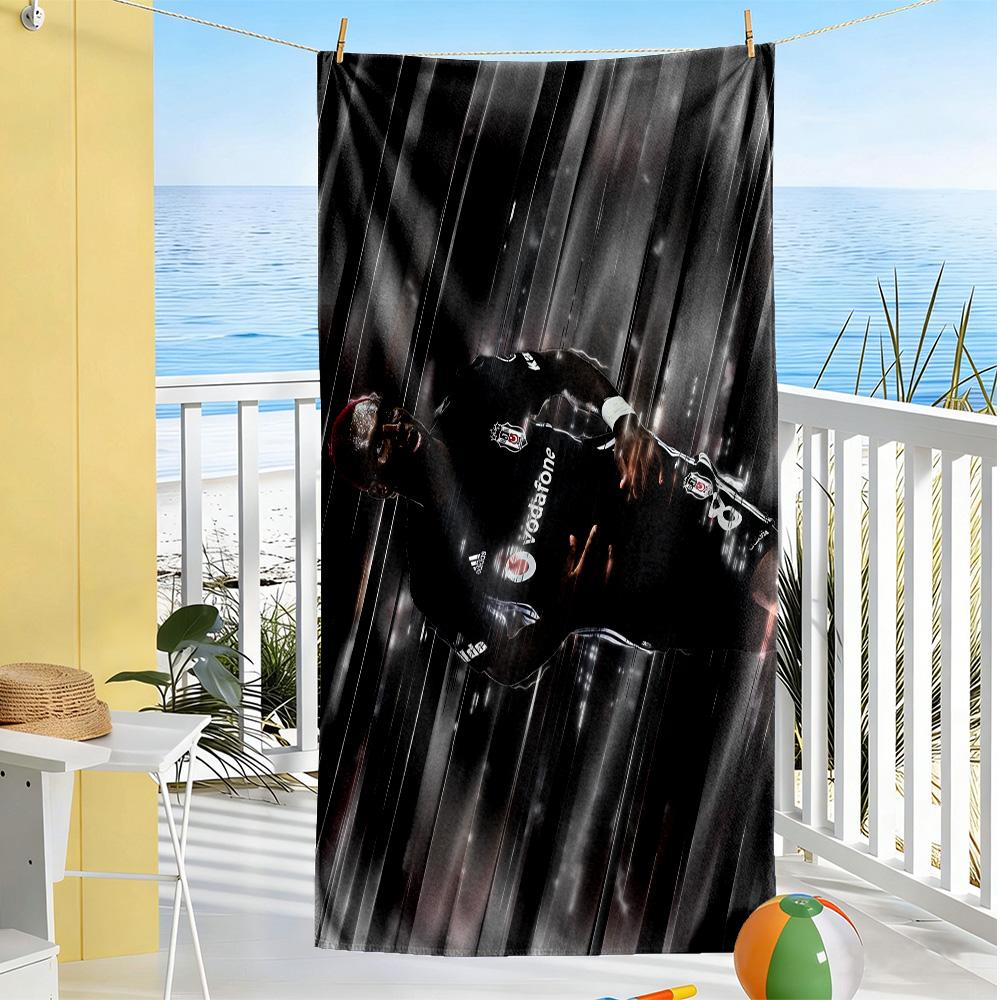 Soccer Player Action Beach Towel Soft Durable Quick-Dry Comfortable Lightweight Portable for Swimming,Beach,Camping, Travel, Beach Accessories,Gym