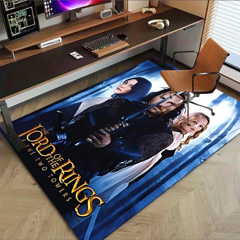 1pc Lord of the Rings Two Towers Carpet, for Home & Office Decor, Desk Chair Carpet, Festive GiftL1349