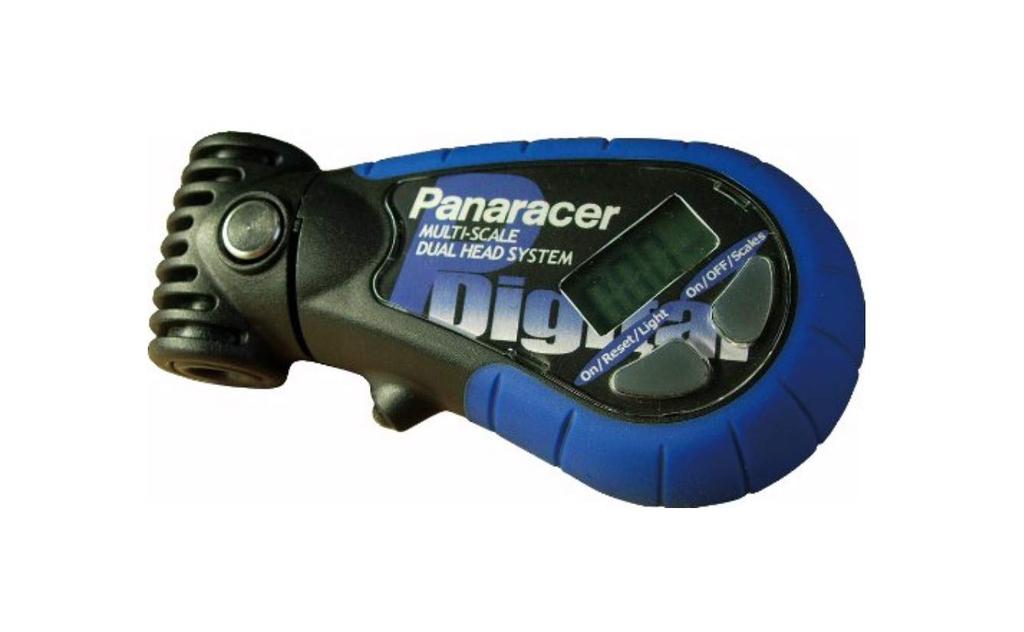 Panaracer Supplies Air Pressure Gauge Dual Head Digital Gauge Compatible with American Style and Presta Style Valves