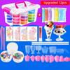Crystal Slime Funny Squishy Stress Reliever Toys Transparent Plasticine Decompression Diy Handmade Toys Set Sensory Cool  Gifts
