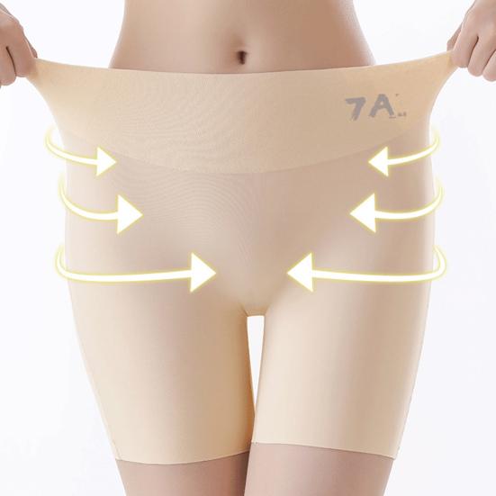 Prodyšné kalhotky z ledového hedvábí pro ženy, tvarovací šortky s vysokým pasem, bezešvé jógové kalhoty s kontrolou bříška, zvedající boky