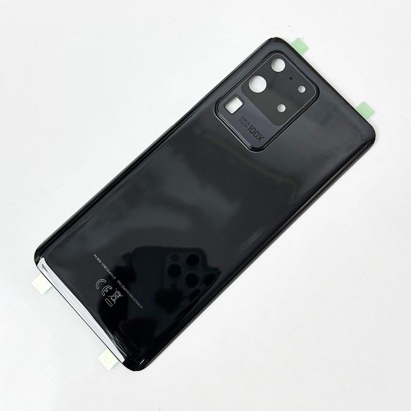 SM-G988 Back Glass Cover For Samsung Galaxy S20 Ultra 5G, Back Door Replacement Battery, Rear Housing Cover + Camera Lens