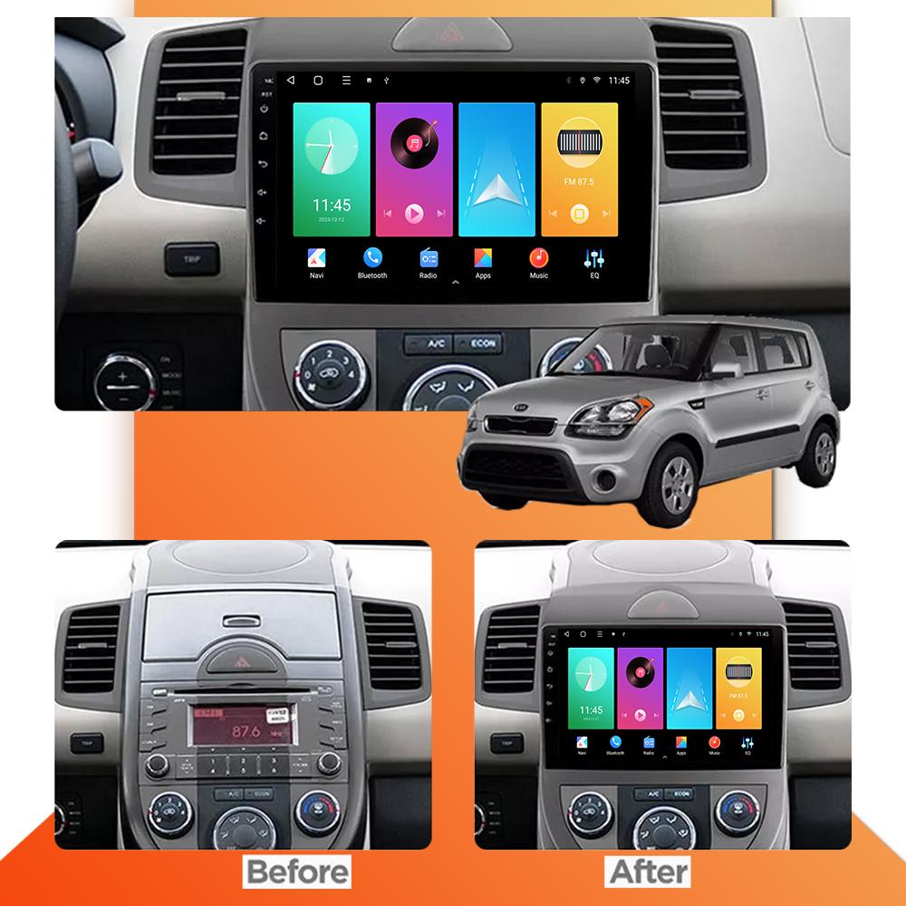 Car Radio Android Auto Carplay For KIA Soul 2008-2011 Multimedia Player Head Unit Stereo GPS Navigation BT WIFI 1+16GB