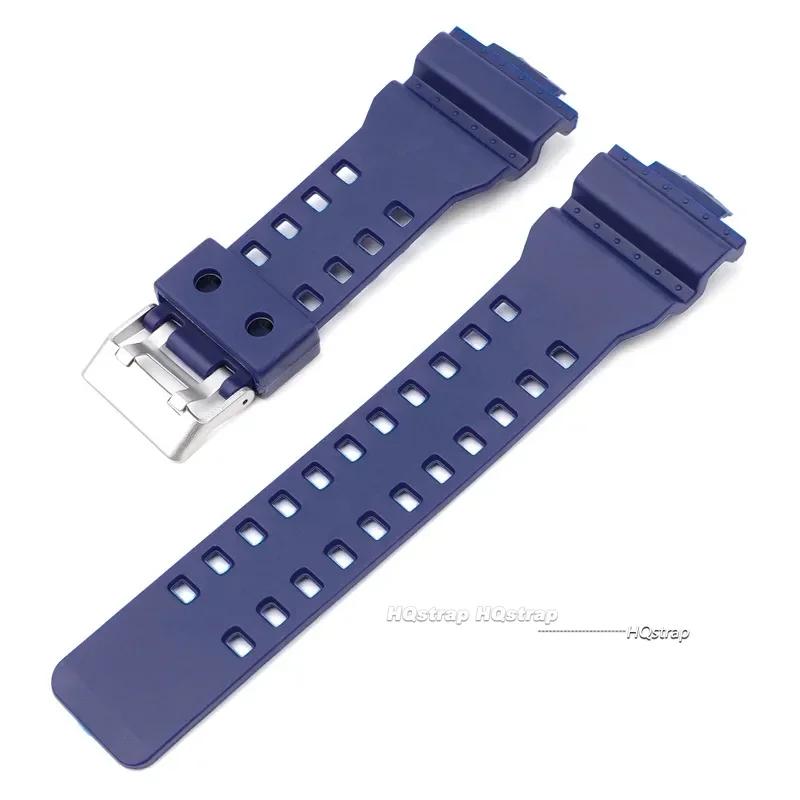 16mm Silicone Watchband for GA-110 GA-100 GA-120 GD-100 G-8900 Waterproof Rubber Men Watch Band Replacement Strap
