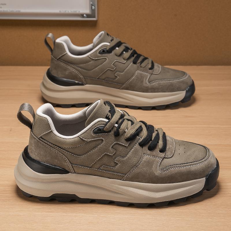 

Men s Autumn Winter Non Slip Lightweight Running Shoes Comfortable Wear Resistant Hiking Leisure Shoes for Outdoor Sports 39 хаки