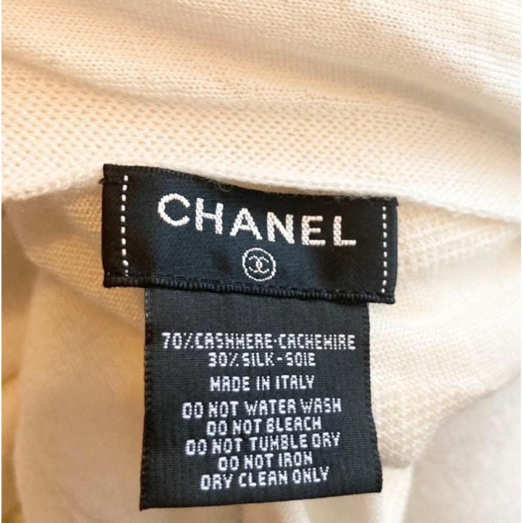 Used Chanel  Cashmere x Silk Stole Scarf