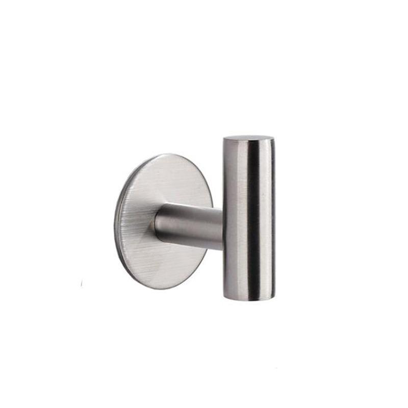 1/2Pcs Stainless Steel Silver Wall Hanging Hook Bathroom Hardware Set Towel Rack Toilet Paper Holder Organizer Bar Accessories