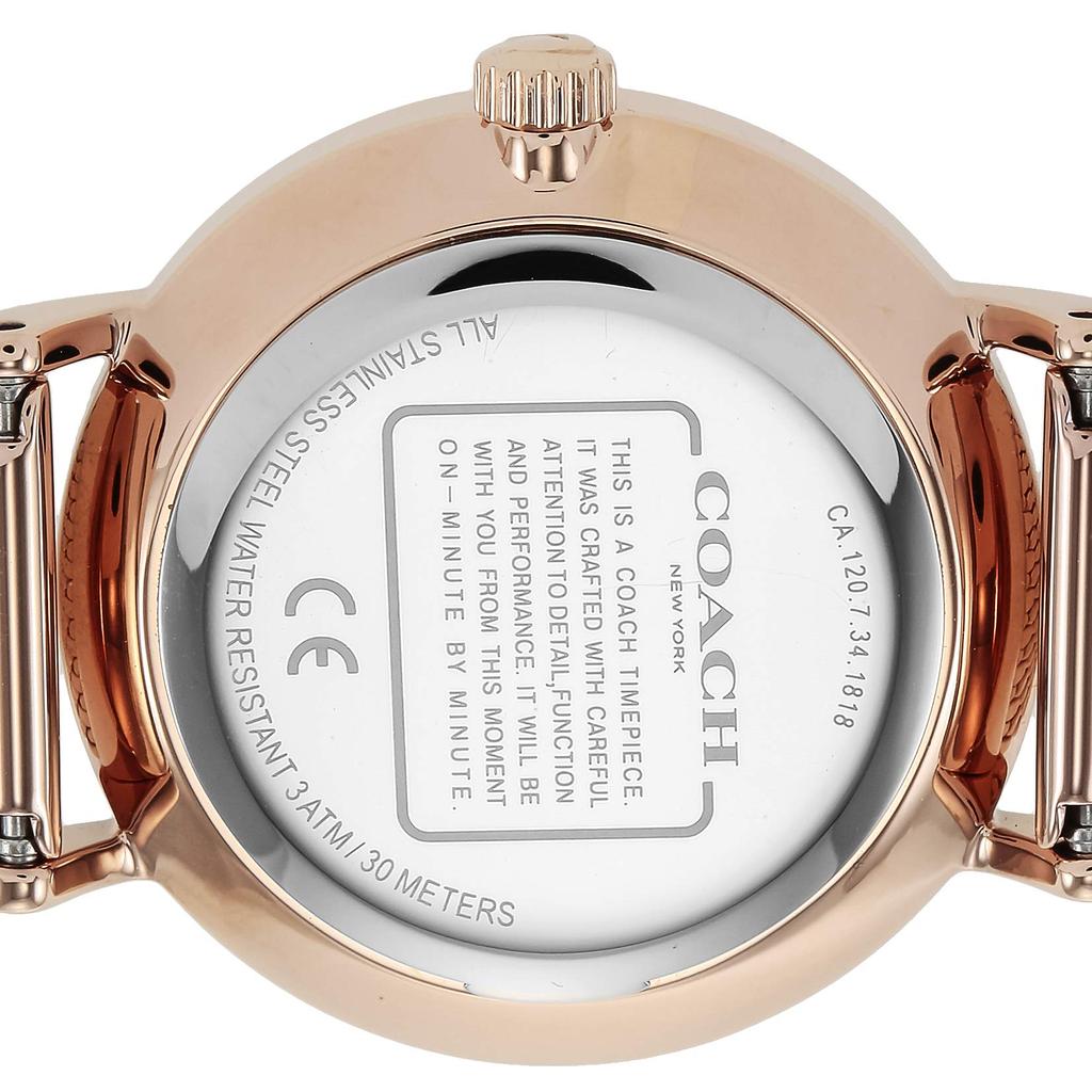 PERRY Silver Dial Stainless Steel Quartz 28MM Watch 14503520 Rose Gold [Coach] Women's [Item]