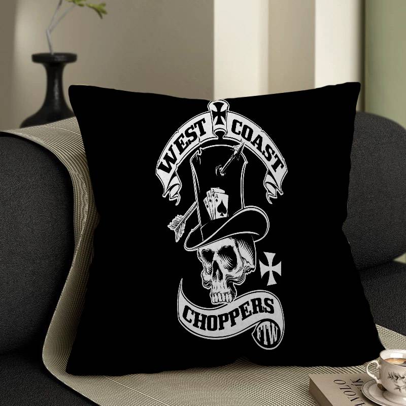 West Coast Choppers Pillowcase Toon Gift Cushion Cover Bedroom Home Sofa Chair Seat Decor Pillow Case