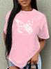Black Butterfly Graphic Print Tshirt Unisexs Harajuku Short Sleeve Casual Unisexs Tshirt Clothing Tees Tops Aesthetic Clothes