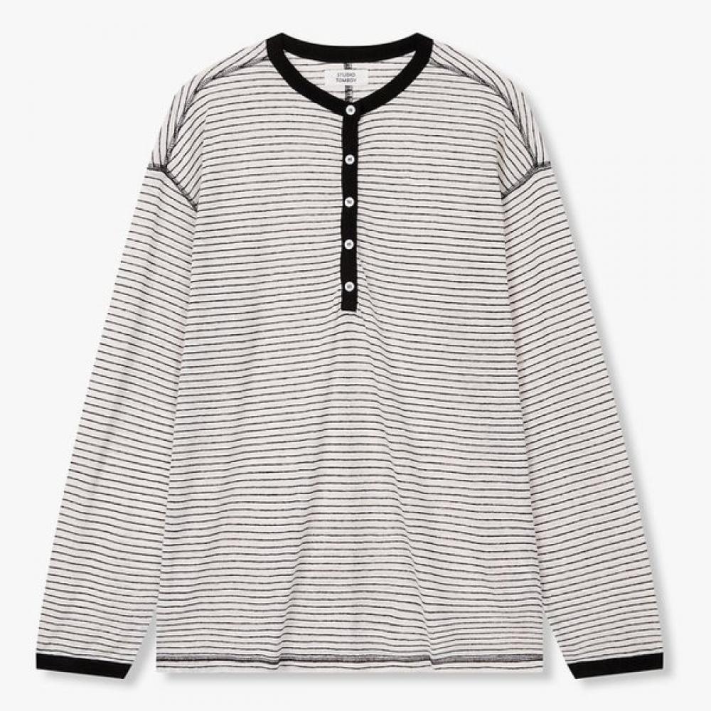 STudio Tomboy Long Sleeve STripe T shirT 9106222221 white/OS
