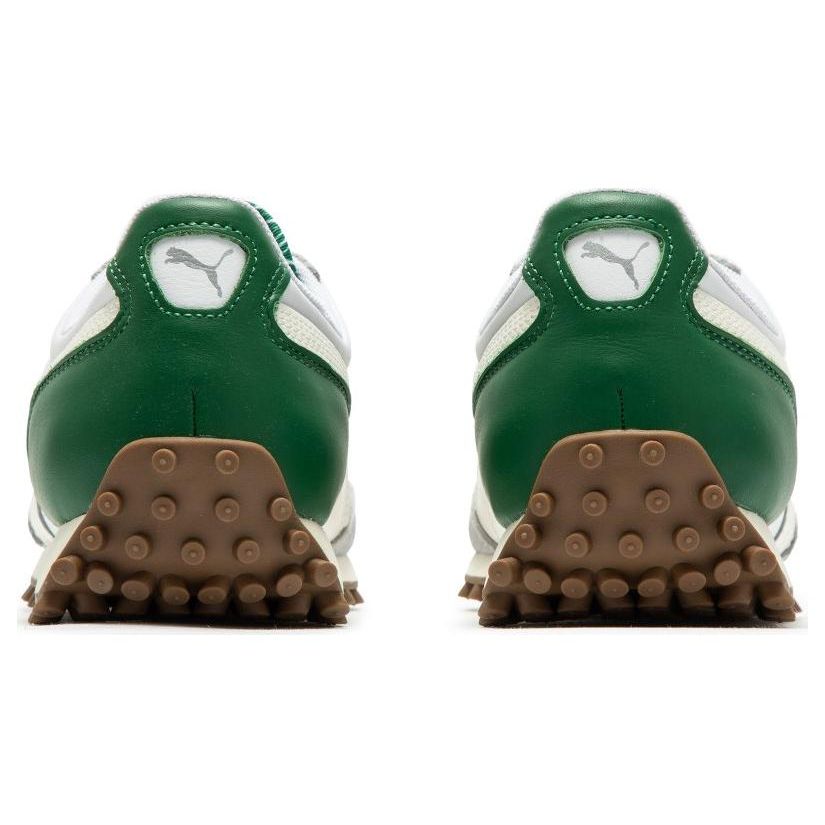 Puma Fast Rider Dream Fabric Leather Nylon Casual Versatile Low-Top Lifestyle Shoes Unisex Sneaker White Gray Green 393993-02