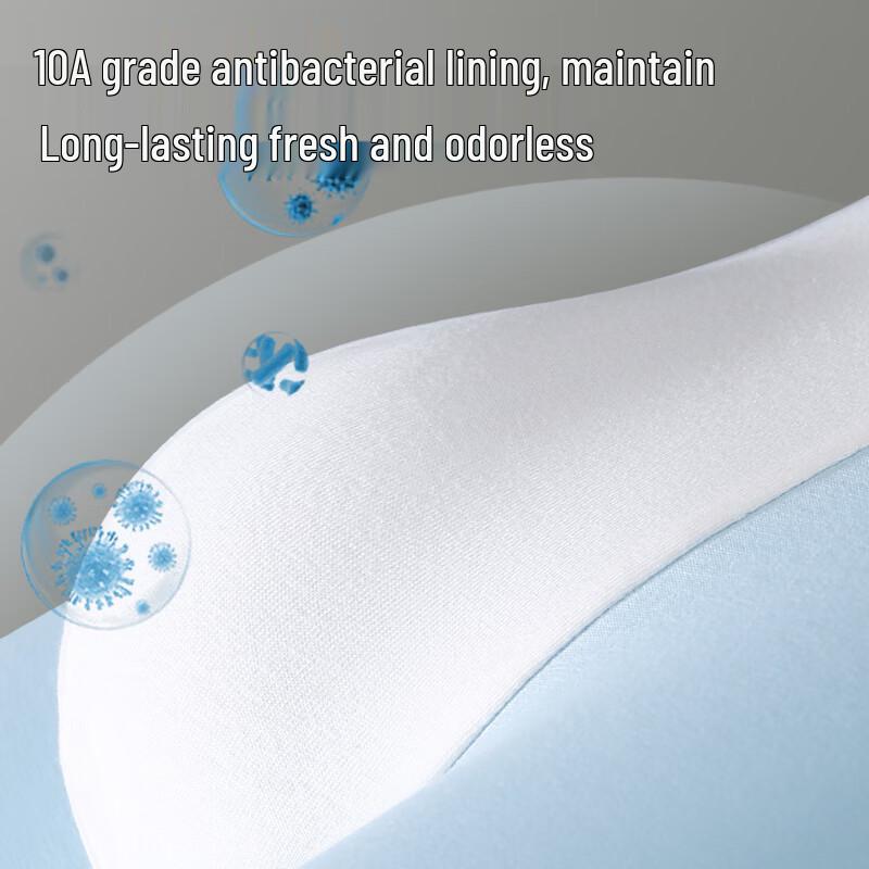 Nanjiren Men's 10A Antibacterial Pure Cotton Color Block Boxer Briefs